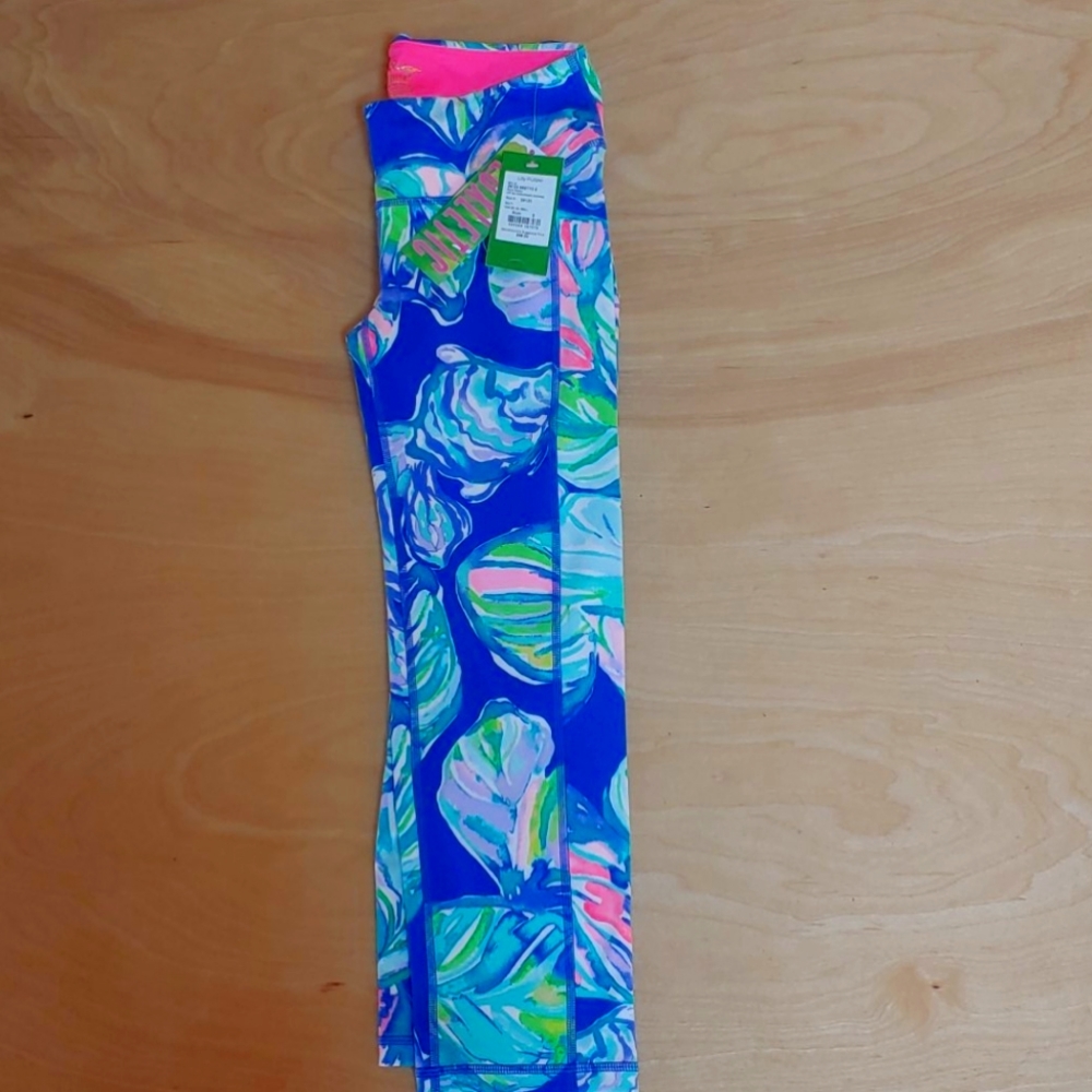 Lilly Pulitzer small yoga pants neon capri